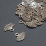 Fan pendant findings, diameter 13×11mm, +/- packaging 20 g, 35 pcs