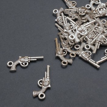 Pendant findings 'Pistol', diameter 9×20 mm ± packaging 20 g 29 pcs (+/-)