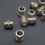 Pandora bead findings, diameter 9x12 mm, hole diameter 6.6 mm, packaging 20 g, 10 pcs (±)
