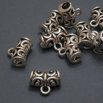 Bail Holder Fittings, 7.5×15 mm, hole diameter 4.5 mm, packaging 20 g ± 9 pcs.