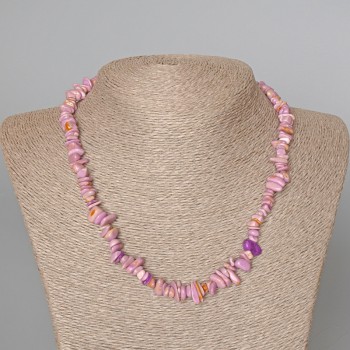 Phosphosiderite Necklace (synthetic) chip beads 9x3mm, length 47 cm