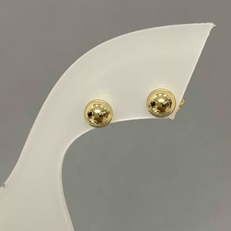 Xuping stud earrings, diameter 6 mm ± 18K gold plating