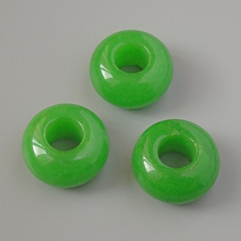 Pandora Bead Chrysoprase Natural Stone, diameter 14×7 mm, hole diameter 5.7 mm