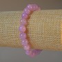 Lavender Amethyst Bracelet, natural stone, smooth beads, 8.5 mm diameter, 18 cm length (stretch)