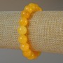 Citrine Bracelet with Smooth Beads, 10.5 mm Diameter, 18 cm Length (Stretch)