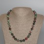 Natural Zoisite Necklace, Faceted Beads, 10 mm Diameter, 50 cm Length