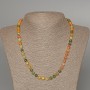 Assortment Necklace of Natural Stone with Faceted Beads, 6.5 mm Diameter, 51 cm Length