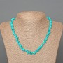 Howlite Necklace Turquoise-Toned Chips, 7x4 mm, Length 47 cm