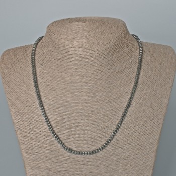 Hematite Flower Necklace, 4×3 mm diameter, 48 cm length