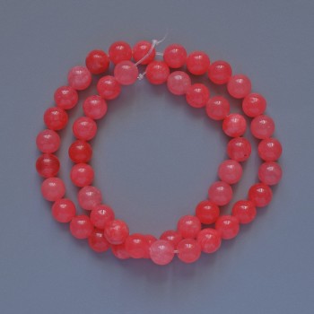 Tourmaline Beads (Synthetic) Smooth Round Beads, 8mm Diameter, 38cm Length, On Beading Thread