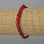 Natural-cut coral bracelet, diameter 5×11 mm, length 18 cm (+/-) (stretch)
