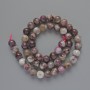 Tourmaline beads, natural stone, smooth round spheres, diameter 8 mm +/-, length 40 cm +/- on thread