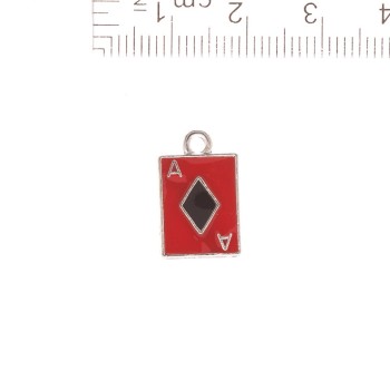 Pendant fittings Ace of Diamonds 11x17mm, pack of 5