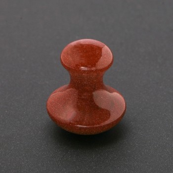 Масажер з натурального каменю Авантюрин (синтетичний) Золотий Пісок 35х40мм