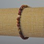 Mookaite Jasper Bracelet - natural stone, smooth beads, 5 mm diameter, 18 cm length (stretch)