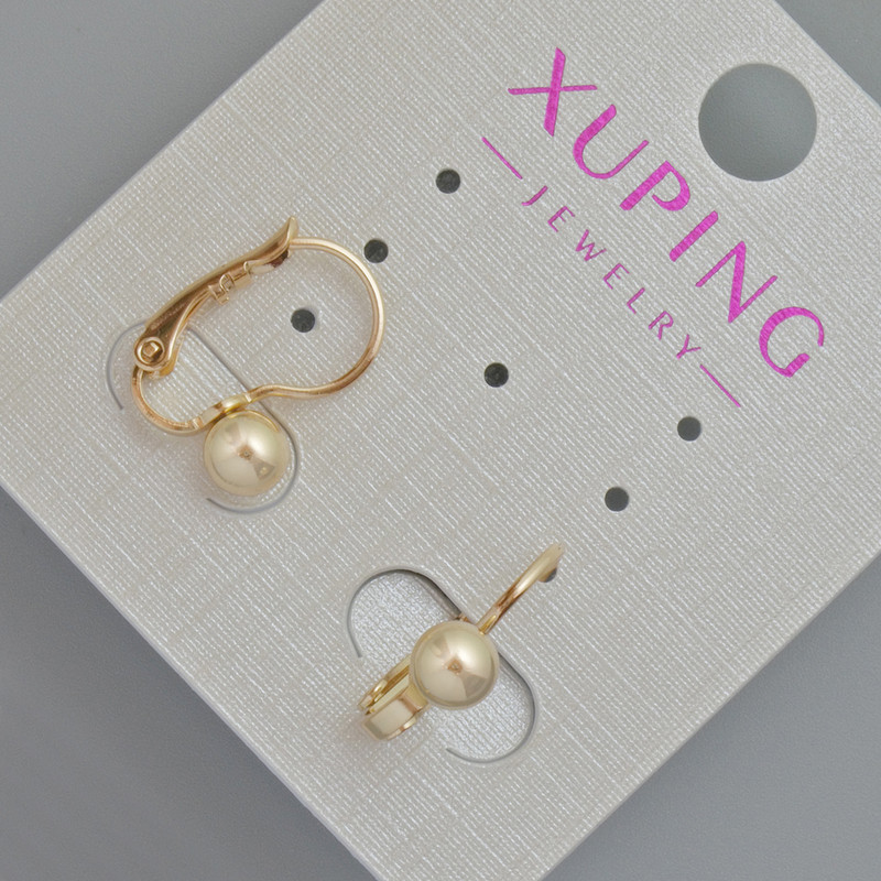 Сережки Xuping, діаметр 5мм+-, довжина 15мм+- Позолота 18К