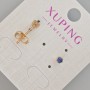 Xuping stud earrings with blue crystal