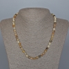 Yellow Agate Necklace with Smooth Beads, 6 mm Diameter, 48 cm Length
