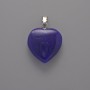 Apatite Heart Pendant, diameter 20x20x6mm+-, length 28mm+-