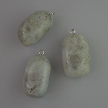 Labradorite Pendant, natural stone, diameter 35×17 mm+