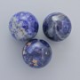 Sodalite natural stone souvenir sphere, diameter 20 mm +/- (price per piece)