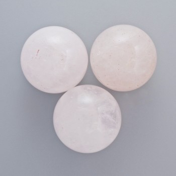 Souvenir Pink Quartz Ball, natural stone, 25 mm diameter ± (price per 1 pc)