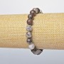 Jasper bracelet with smooth beads, 8.5 mm diameter, 18 cm length (stretch)