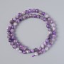 Amethyst Beads Natural Stone Smooth Ball, Diameter 6mm + -, Length 39cm + - on thread