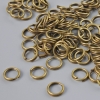 Jump ring, 6 mm diameter, bronze color, 20 g packaging