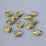 Pendant hardware 'Heart', 12×9.5 mm diameter, hole diameter 1.7 mm, pack of 12 pcs ± bronze metal color