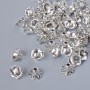 End Cap Findings, diameter 8x5 mm, hole diameter 1.7 mm, packaging 20 g +/-, silver color metal ~57 pcs
