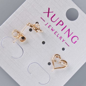 Heart Stud Earrings 'Heart' Xuping