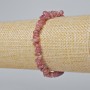 Tourmaline Bracelet with natural gemstone chips, 6x3 mm diameter, 18 cm length, stretch
