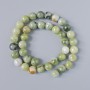 Green Opal Beads (artificial acrylic) Smooth round beads, 10.5 mm diameter, 39 cm length on monofilament