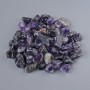 Souvenir natural amethyst tumbled stone 17x11 mm (+/-) 100 g packaging