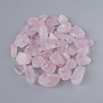 Souvenir natural stone Pink Quartz tumbled stone 17x12 mm ± packaging 100 g