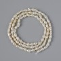 Freshwater Pearl Beads, diameter 3×4 mm, length 36 cm on a thread