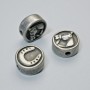 Bead-insert 'Horseshoe', diameter 10.5x5 mm ±, hole diameter 1.8 mm, dark-silver metal color, 1 pc