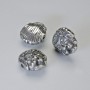 Bead-insert 'Lion' findings, diameter 12×11×6 mm ±, hole diameter 1.5 mm, silver-colored metal, 1 pc