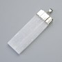 Pendant of Unpolished Selenite Mineral, Silvery Metal, Diameter 61×22×6, 5mm+-, Length 73mm+-