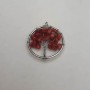 Pendant 'Tree of Happiness' made of coral, diameter 30 mm