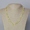 Necklace of Citrine Quartz natural stone faceted beads, diameter 9x10 mm ±, length 45-48 cm