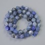 Sodalite Beads, Natural Gemstone, Faceted, 7×8 mm Diameter, About 37 cm Long on Thread