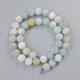 Morganite Beads, Natural Stone, Smooth Spheres, 10mm Diameter, 38cm Length on Thread