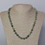Natural Zoisite Necklace with Faceted 8mm Beads, 45-50 cm Length