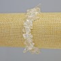 Bracelet with mountain crystal chip 'Needle', size 15×4 mm ± (stretch), length 18 cm+