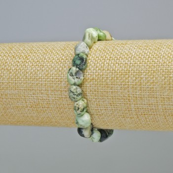 Valite natural stone faceted bracelet, 10 mm diameter ± (stretch), length 18 cm+