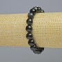 Hawk's Eye Bracelet - Natural Stone, Smooth Bead, 10mm Diameter +/- (Stretch), Length 18cm+