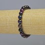 Bracelet multicolored cat's eye natural stone smooth beads, diameter 8.5 mm ± (stretch), length 18 cm+