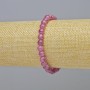 Rubellite Tourmaline Bracelet with natural stone, smooth beads, 6 mm diameter ± (stretch), length 18 cm+